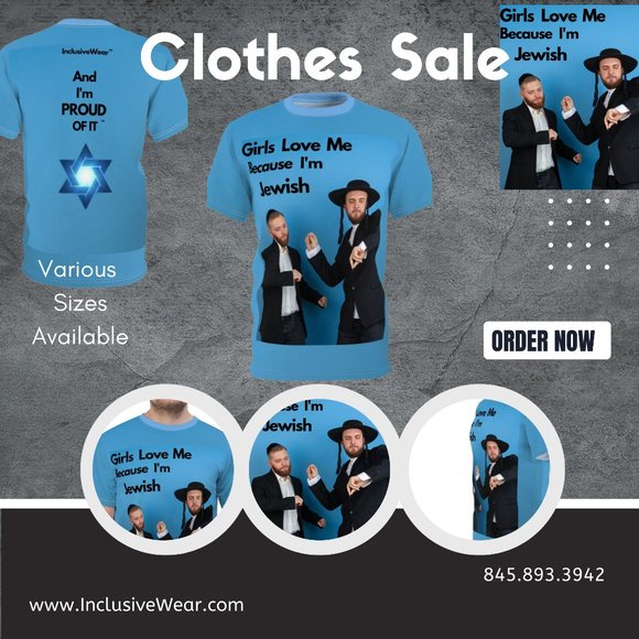 I'm Jewish and Proud of it! One of a kind Tee - Picture 1 of 5